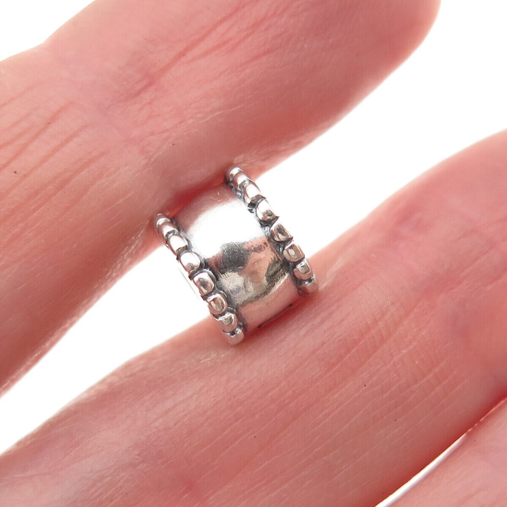 Pandora 925 Sterling Silver Beveled Clip Charm